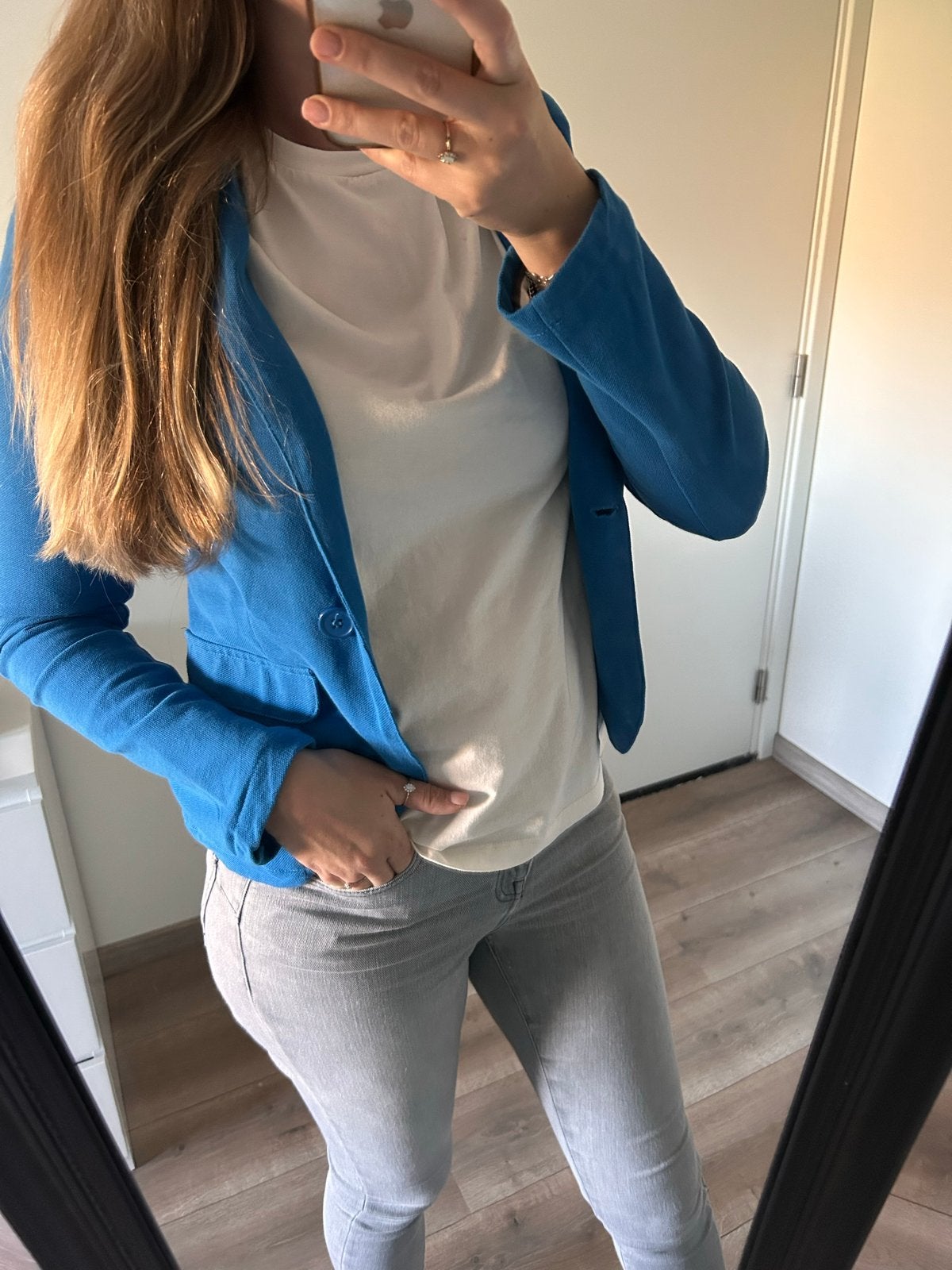 City Life Fashion Blauw Jasje Maat M, Kleding | Dames, Maat 38/40 (M), Blauw, Nieuw, Ophalen of Verzenden