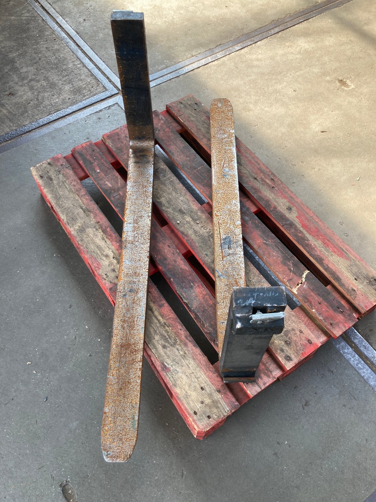 Heftruck lepels., Ophalen, Gebruikt