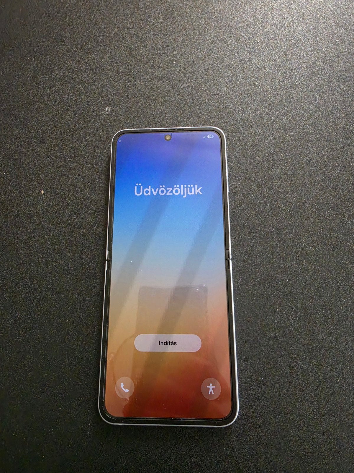 Samsung flip 6.  Voor scherm zit lucht onder het bescherm, Telecommunicatie, Mobiele telefoons | Samsung, Gebruikt, Blauw, Ophalen of Verzenden