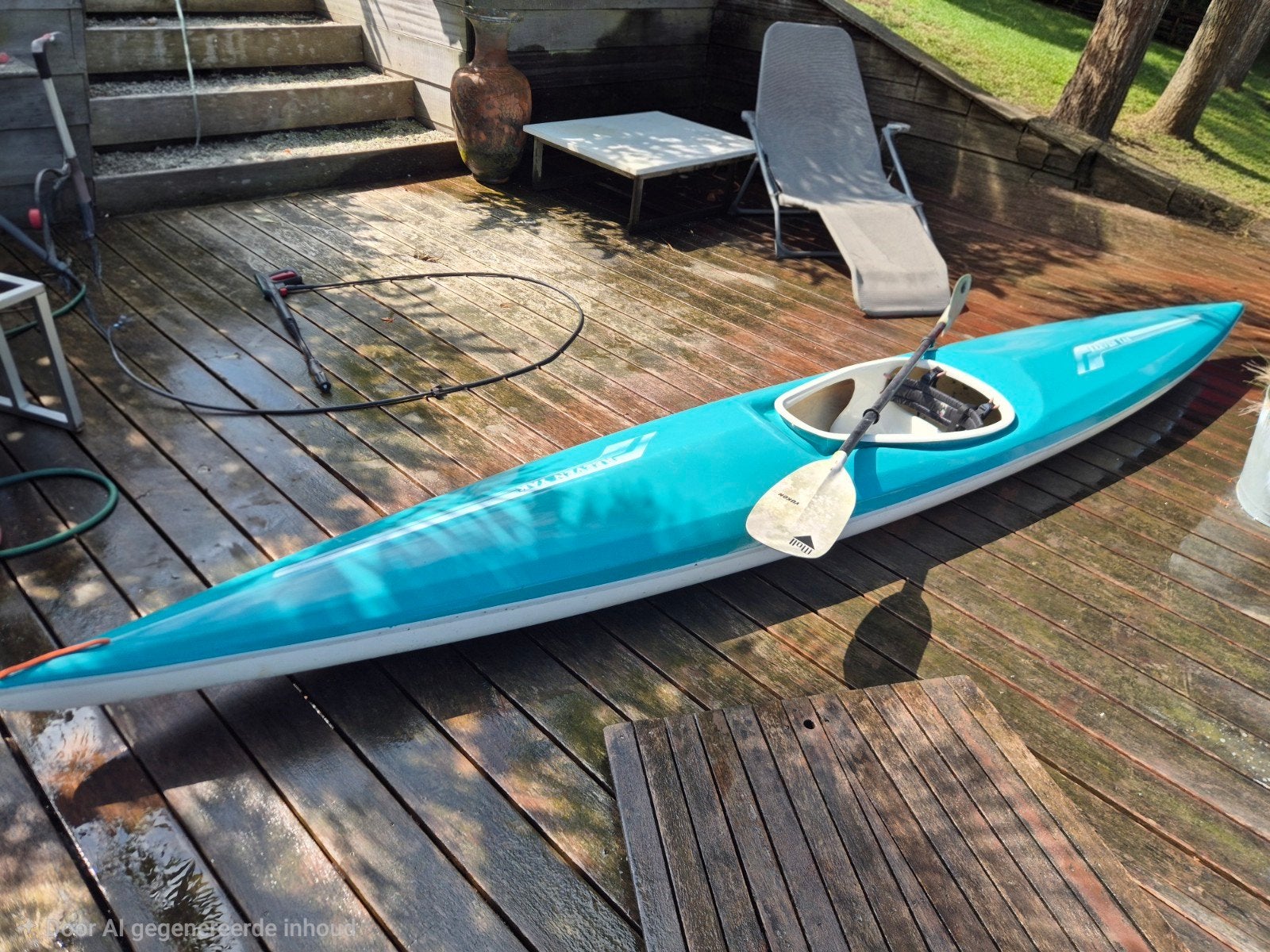 Reeven YAK sport 450 KANO compleet met Kayak peddel, Ophalen, Gebruikt, Eén persoon, Met peddels