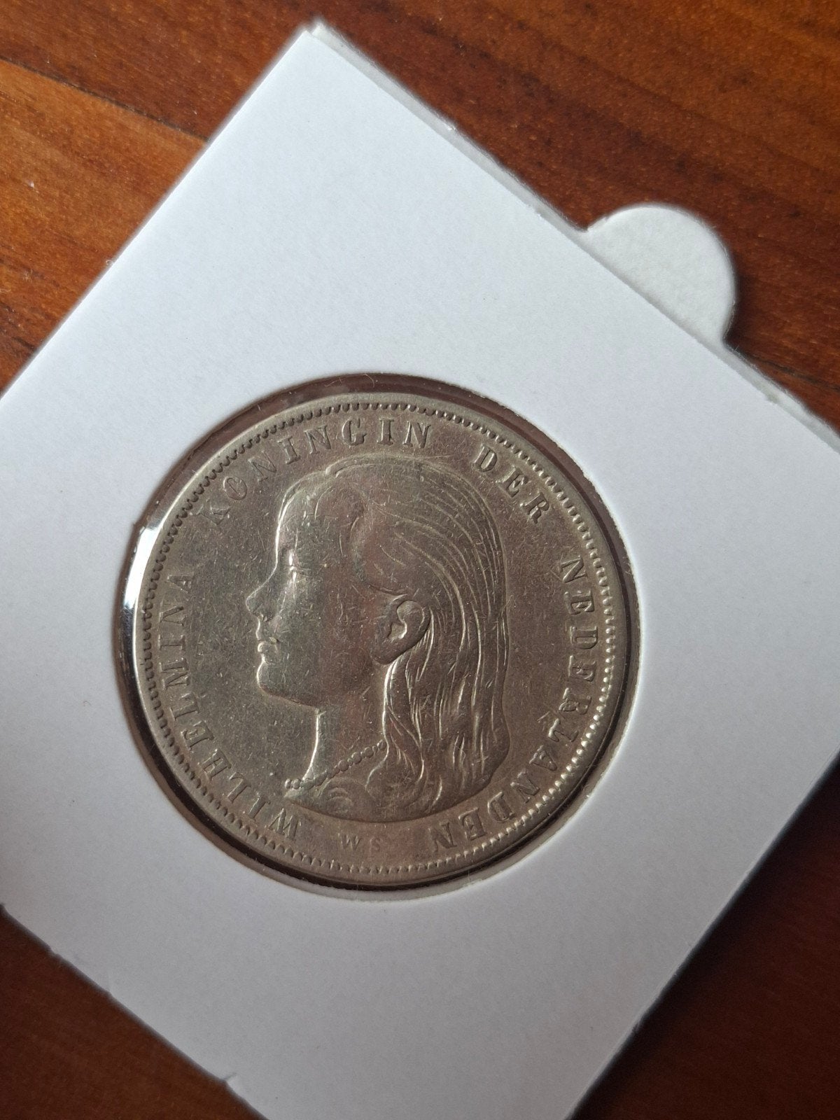 1 gulden 1897 wilhelmina, Postzegels en Munten, Munten | Nederland, 1 gulden, Zilver, Ophalen of Verzenden, Koningin Wilhelmina