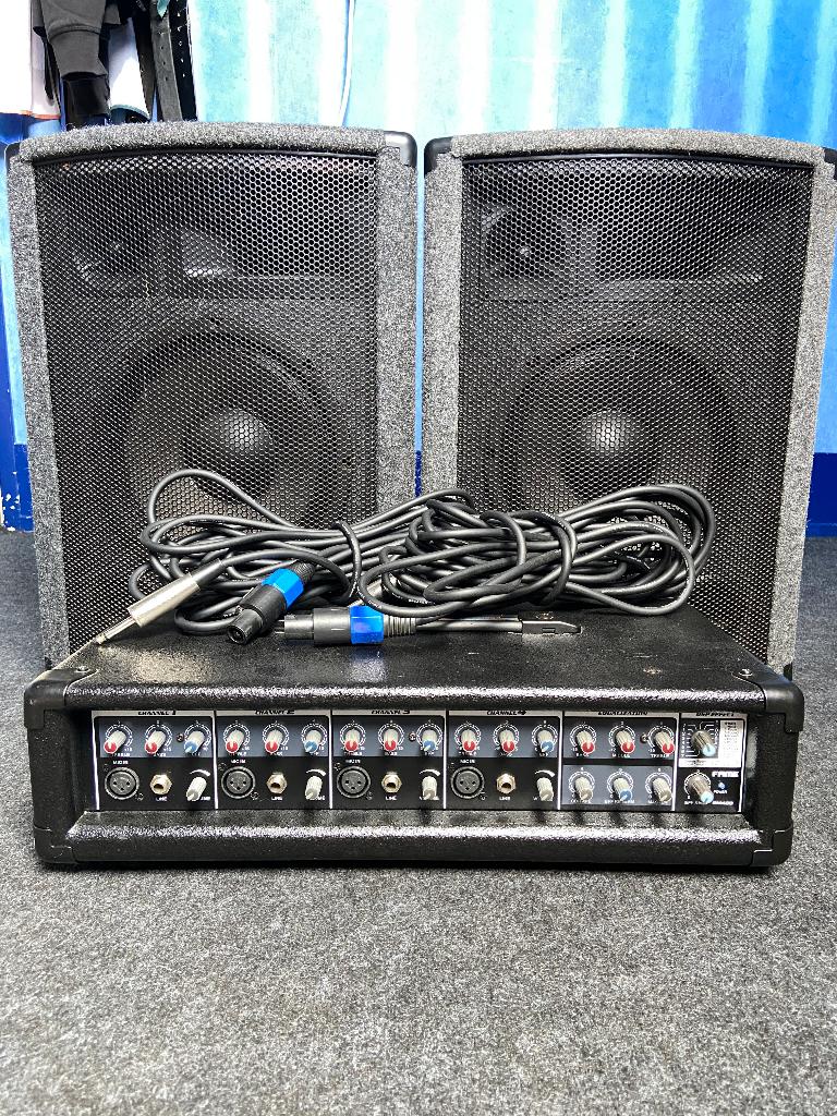 Compleet Zanginstallatie 120W te koop, Muziek en Instrumenten, Versterkers | Keyboard, Monitor en PA, Ophalen, Gebruikt, Minder dan 500 watt