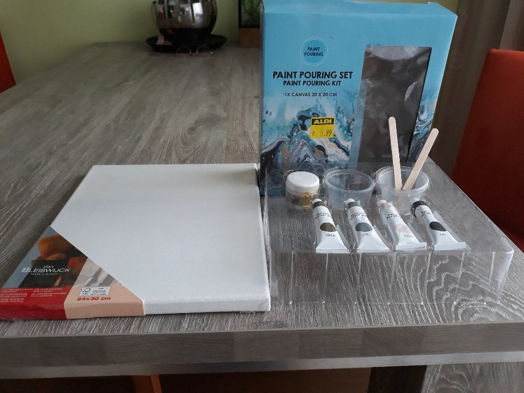 paint pouring set, Ophalen, Zo goed als nieuw