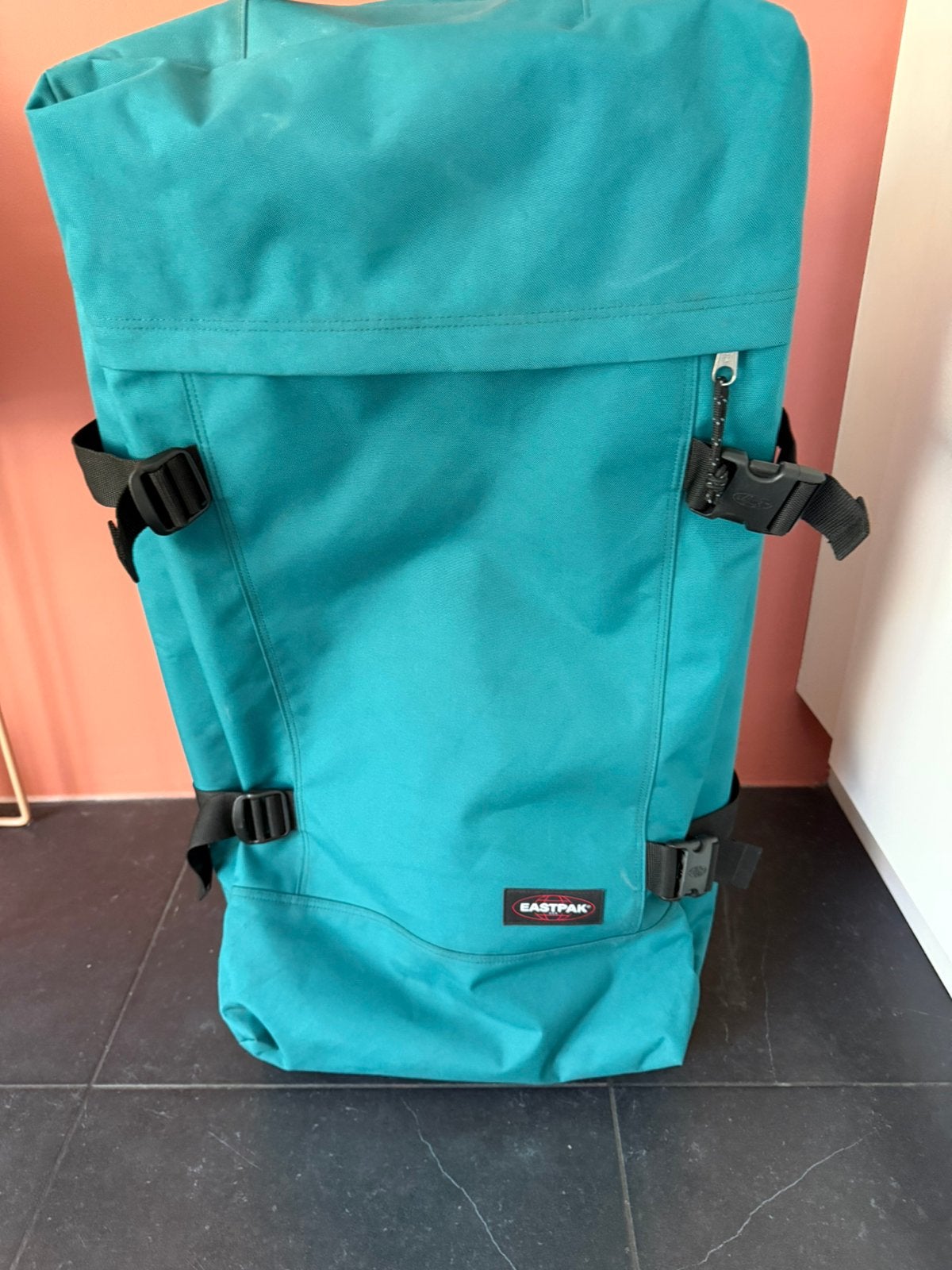 Eastpak TRANVERZ L reiskoffer met wieltjes (peacock) (121L), Sieraden, Tassen en Uiterlijk, Ophalen, 40 tot 60 cm, Gebruikt, 75 cm of meer