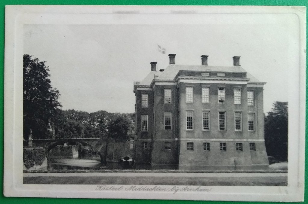 Kasteel Middachten bij Arnhem. Klf, Verzenden, 1920 tot 1940, Ongelopen, Gelderland