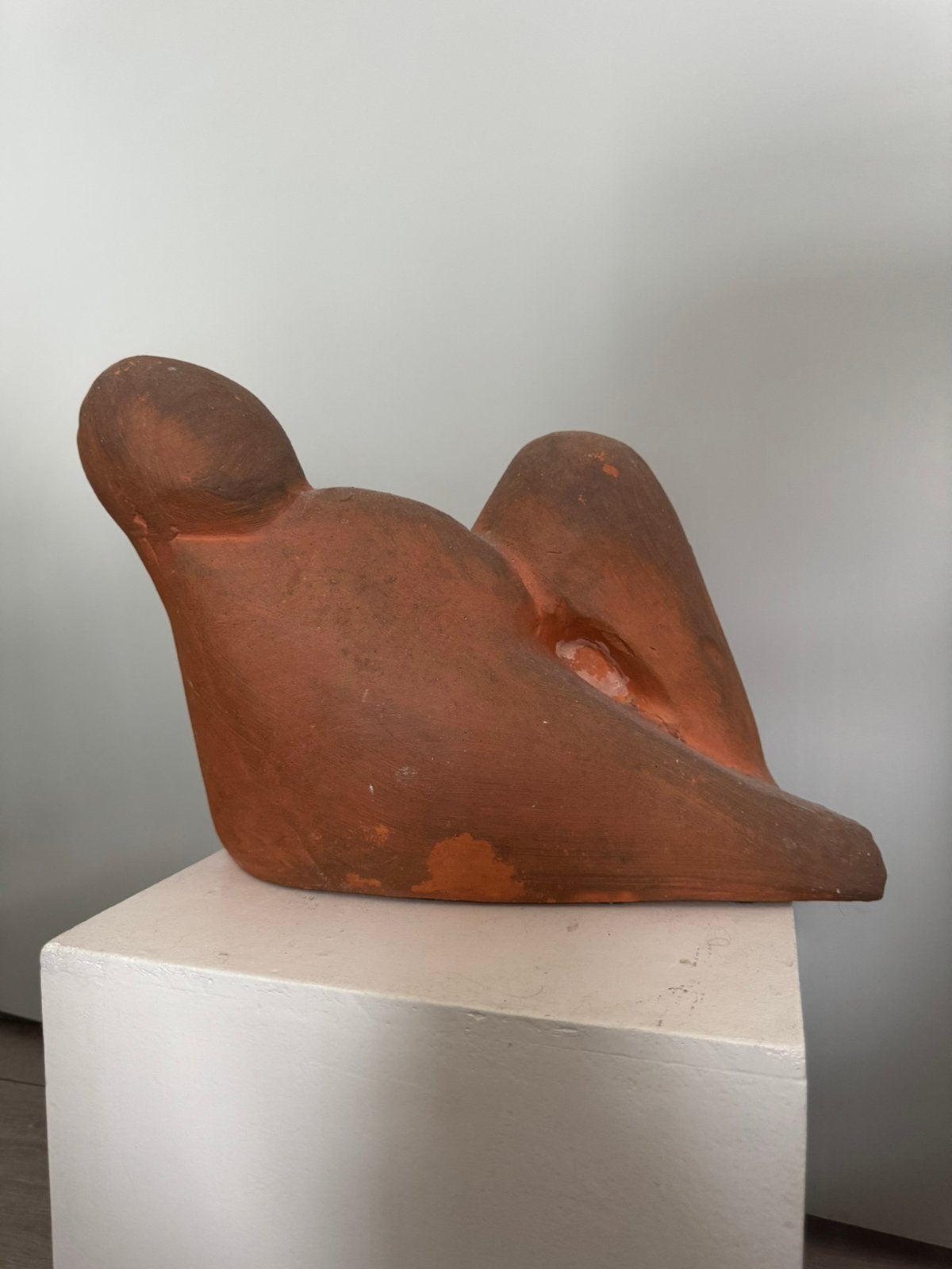 Abstract terracotta beeld Sculptuur naakt vrouw modern, Ophalen of Verzenden