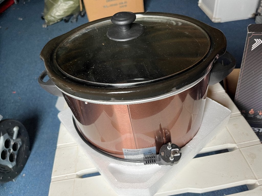 Slowcooker Bestron, Ophalen, Met deksel, Nieuw, Rvs