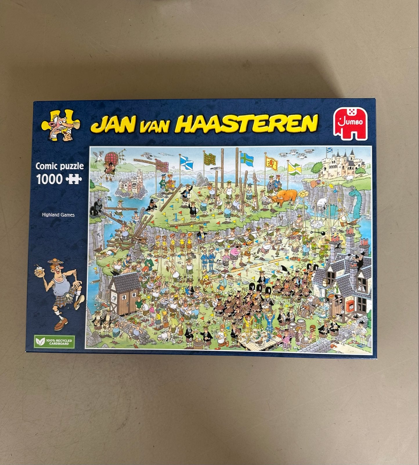 Jan van Haasteren Comic Puzzel 1000 stukjes - Highland Games, Ophalen, 500 t/m 1500 stukjes, Zo goed als nieuw, Legpuzzel