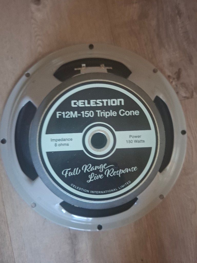 4 stuks Celestion F12M-150 Triple Cone speakers, Ophalen of Verzenden, Zo goed als nieuw, Gitaar, 100 watt of meer