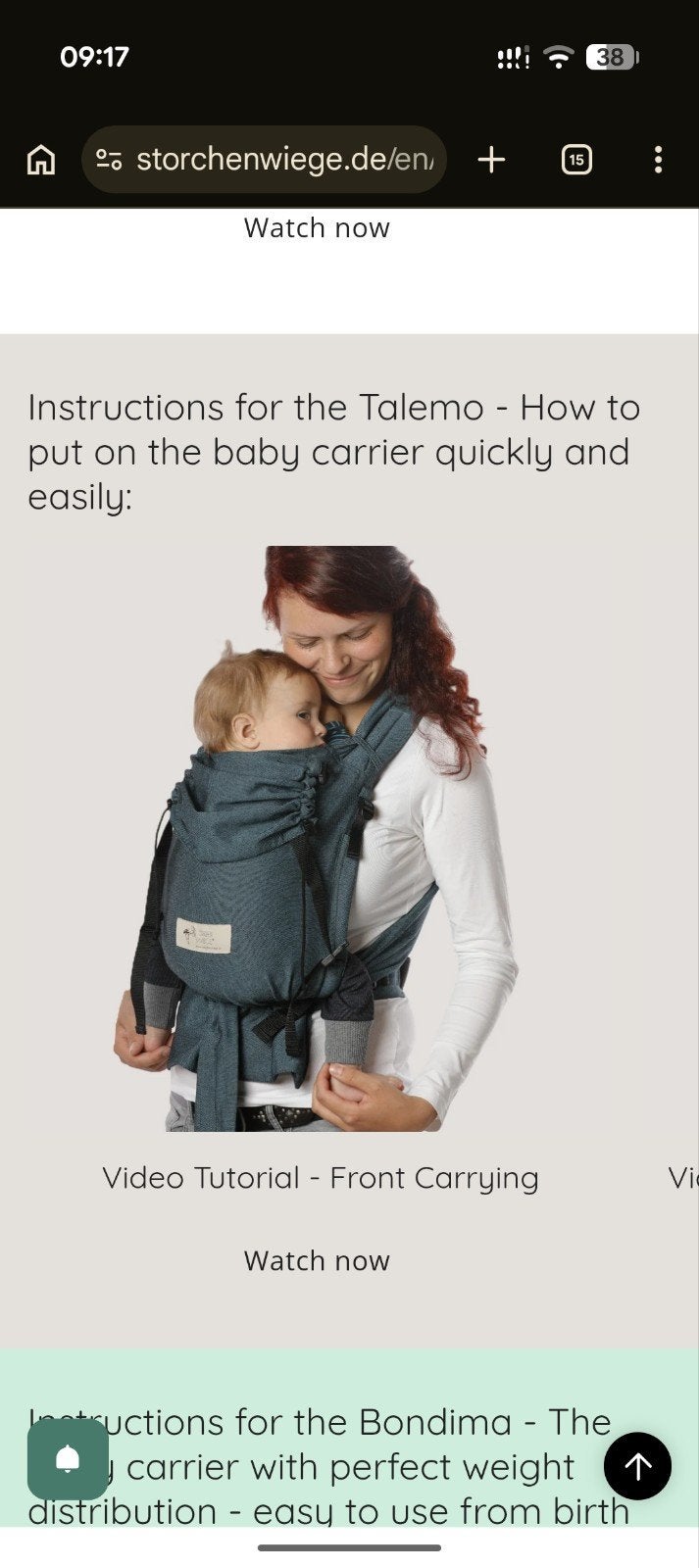Storchenwiege BabyCarrier Graphit Draagzak, Kinderen en Baby's, Babydragers en Draagdoeken, Overige merken, Buik of Rug, Ophalen of Verzenden