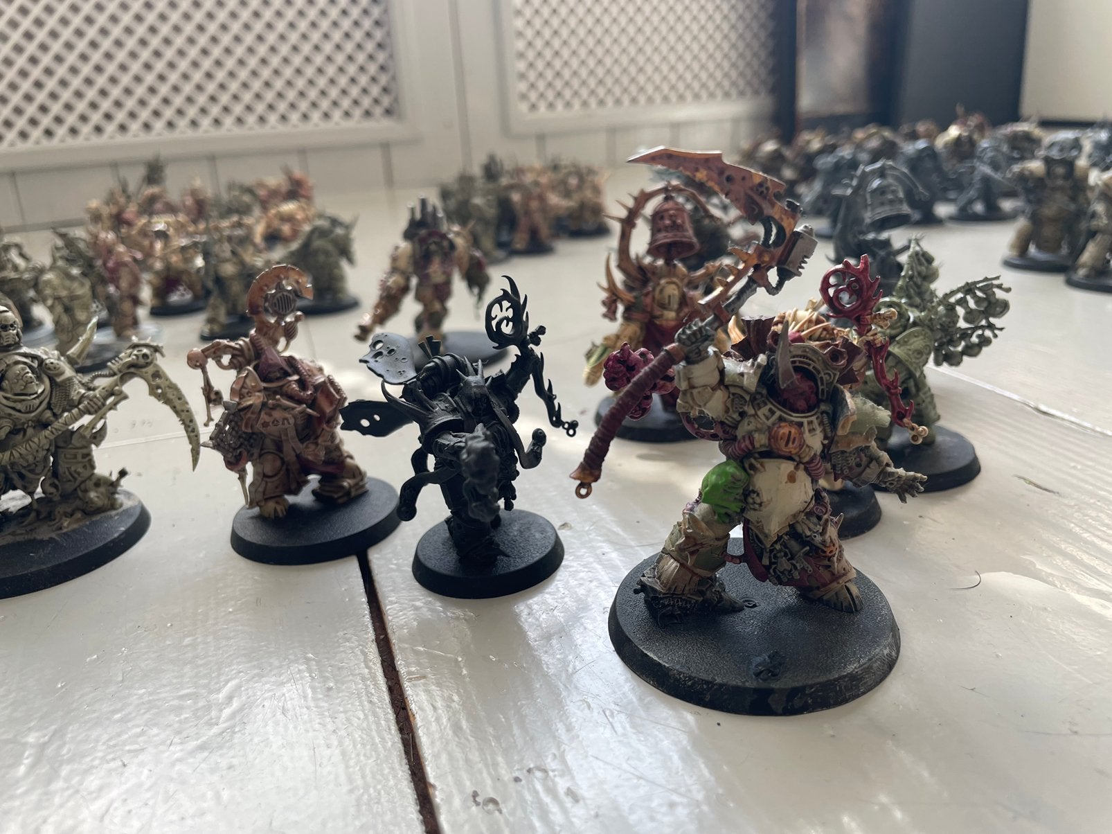 Warhammer 40k Death Guard, Ophalen of Verzenden, Gebruikt, Warhammer, Geverfd