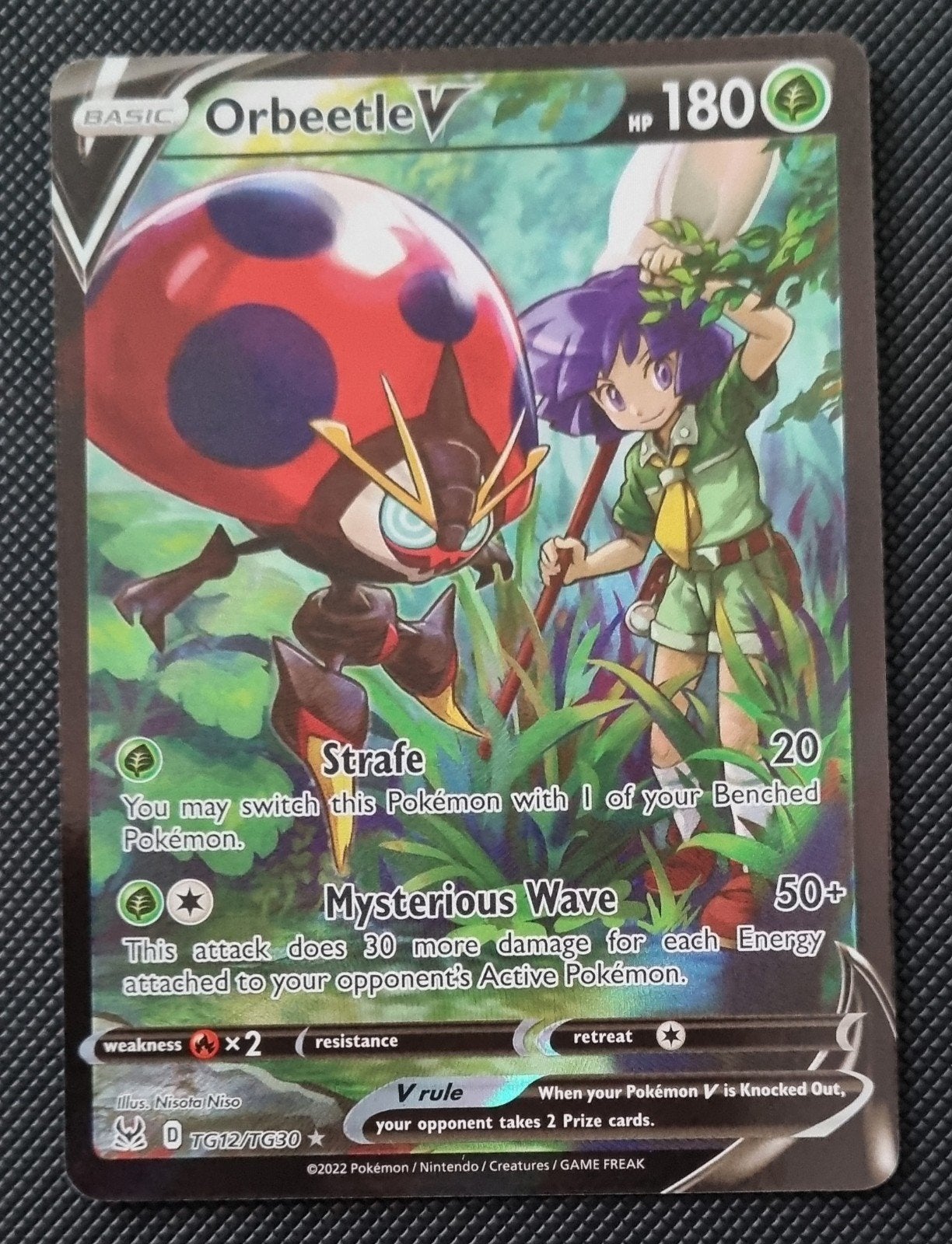 Pokemon Orbeetle V TG12 Lost Origin, Ophalen of Verzenden, Zo goed als nieuw