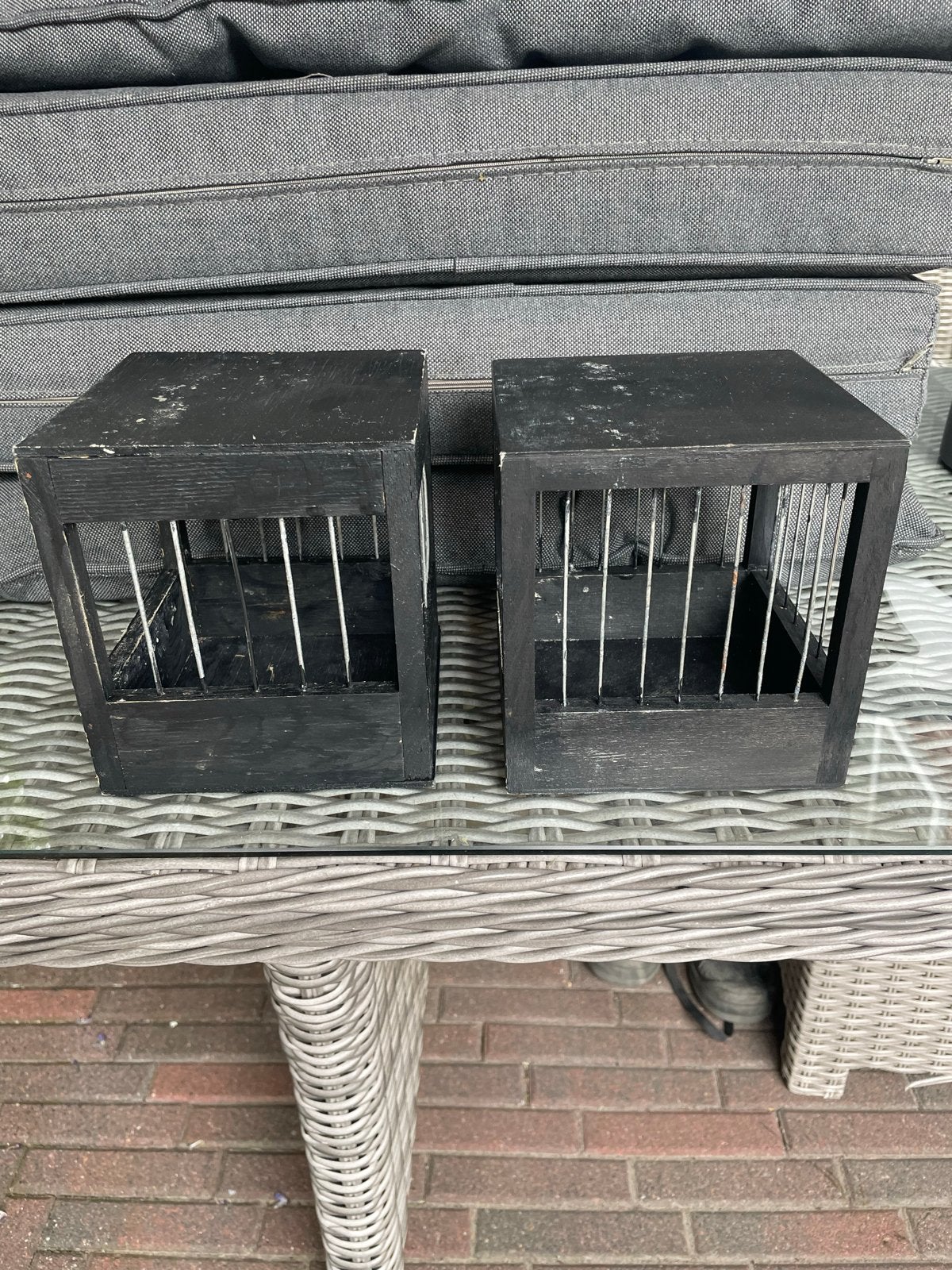 2 mooie nestkastjes voor vogels, Ophalen of Verzenden, Gebruikt, Kooi-accessoires