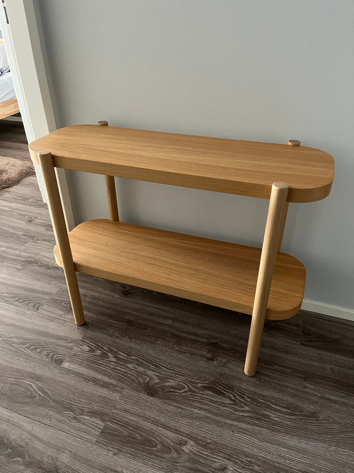 houten console / tafel Ikea LISTERBY, Ophalen, Zo goed als nieuw, 25 tot 50 cm, Rechthoekig