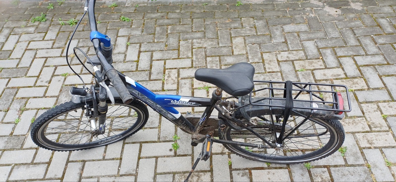 jongens fiets Alpino Yabber 24 inch zwart en blauw, 20 inch of meer, Gebruikt, Heren, Ophalen