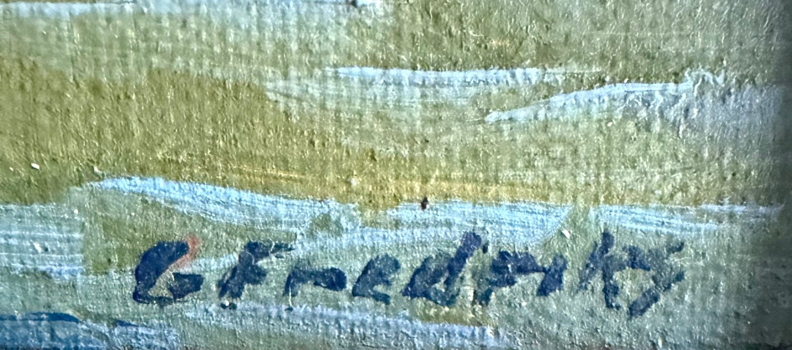 Gerrit Frederiks - het Spaarne te Haarlem, Antiek en Kunst, Maritiem / water, Doek, Ophalen of Verzenden, Olieverf