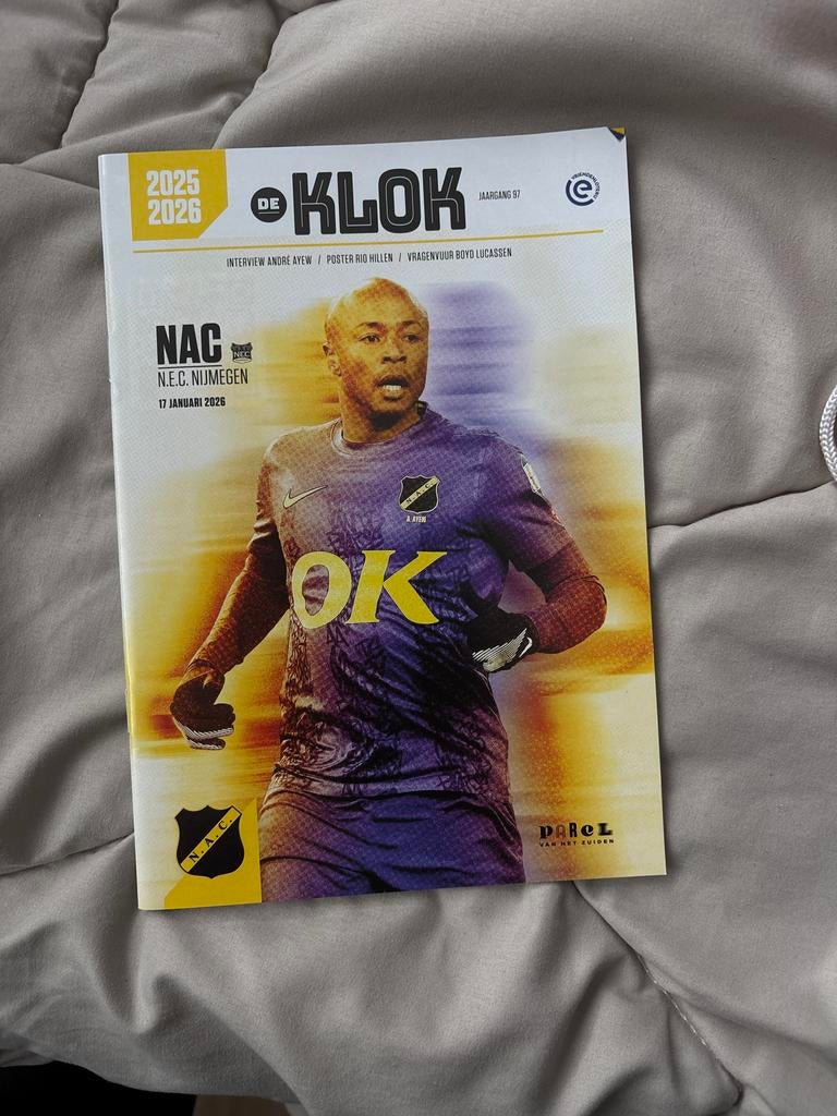 Programmaboekje NAC - N.E.C. Nijmegen 17 januari 2026, Ophalen of Verzenden, Zo goed als nieuw