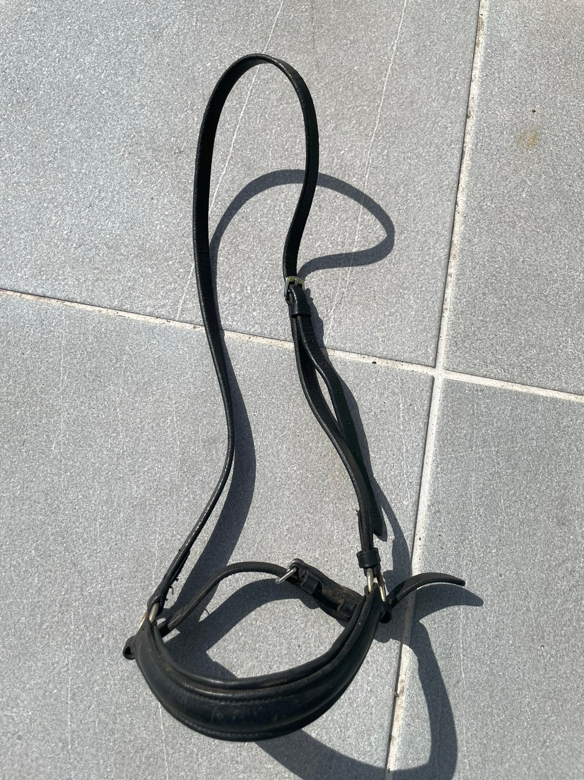 Lage neusriem maat pony, Shetlander, Gebruikt, Ophalen of Verzenden, Zwart