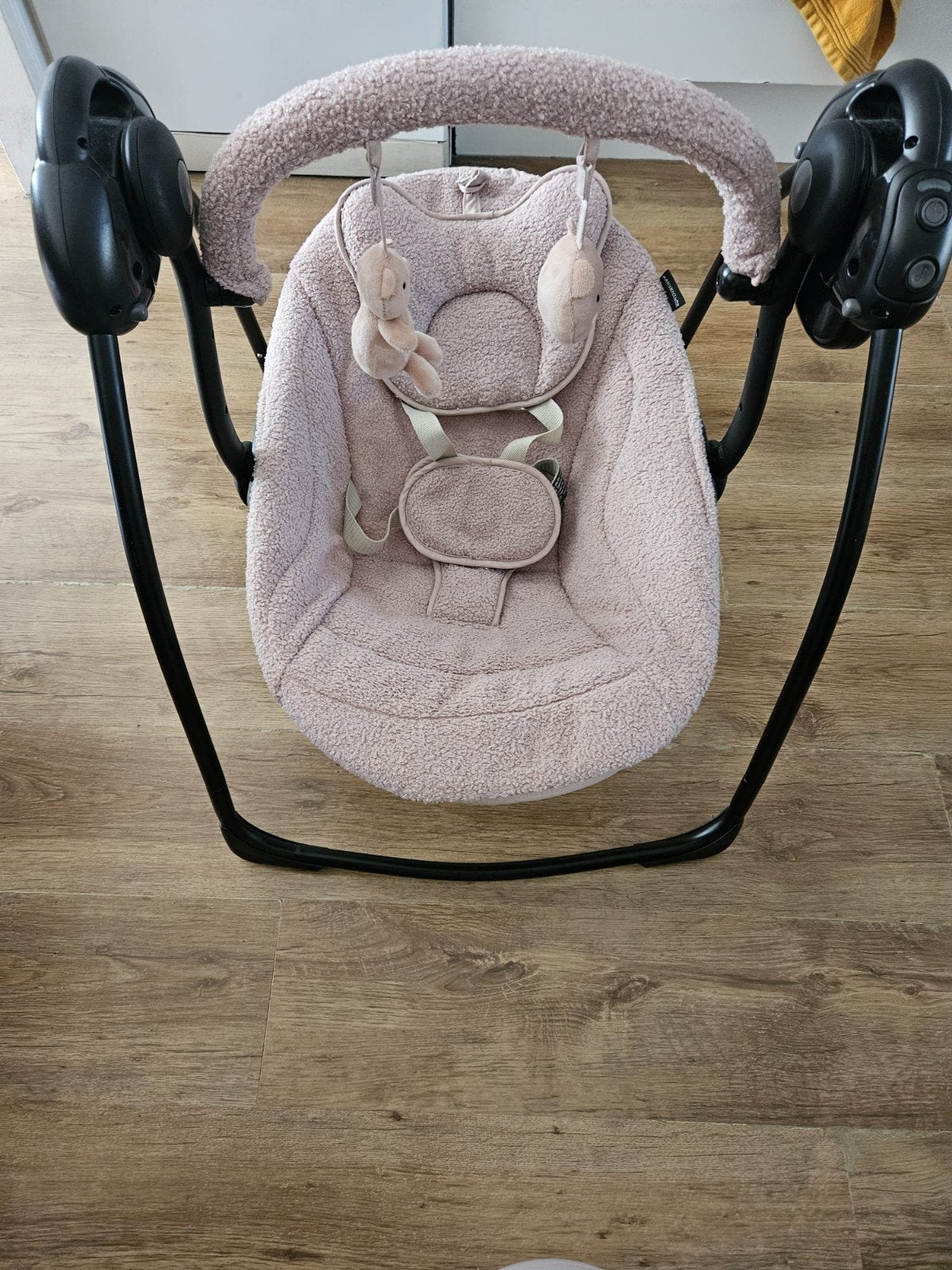 Comfortabele baby schommelstoel - Roze, Ophalen of Verzenden, Zo goed als nieuw