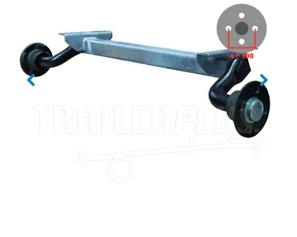 KNOTT aanhanger as 750kg nette gebruikte as, Ophalen of Verzenden, Gebruikt
