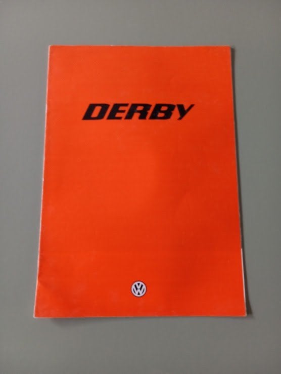 VW Derby 1 / 1979 20 pag., Ophalen of Verzenden, Zo goed als nieuw, Volkswagen