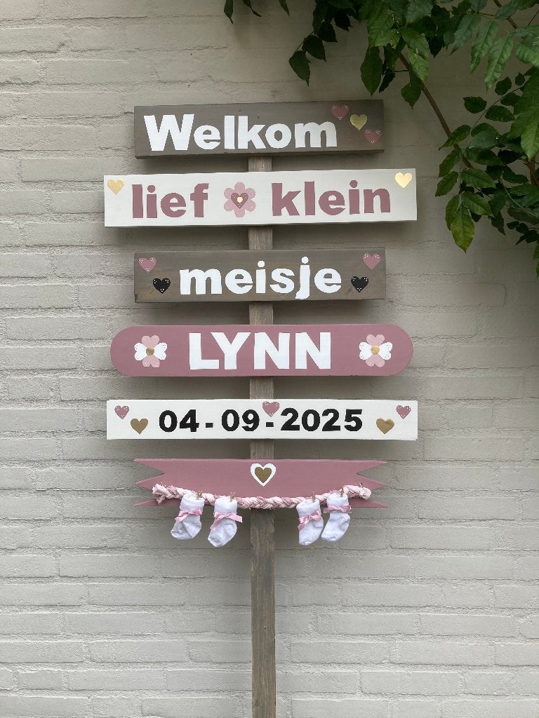Foto 7 van geboorte bord jongen en meisje