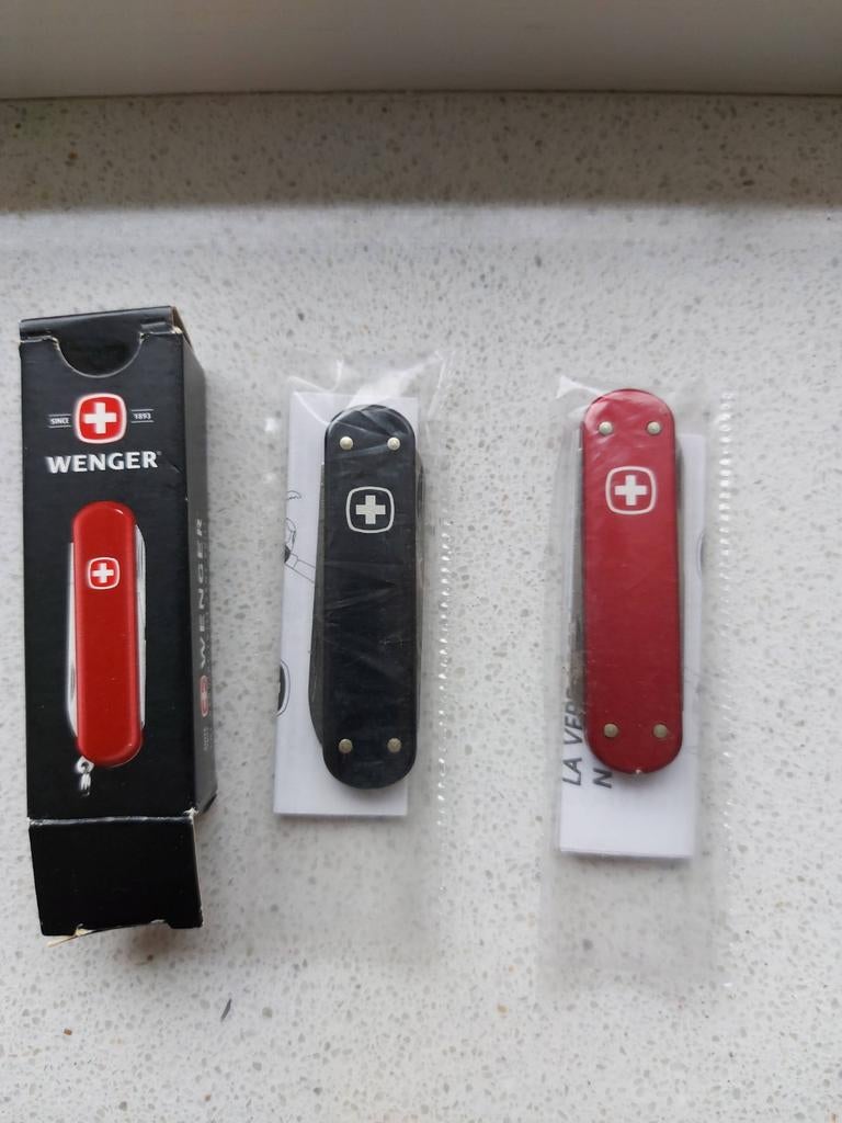 Wenger eloxy alox victorinox mini mes zakmes, Caravans en Kamperen, Kampeergereedschap, Ophalen of Verzenden, Nieuw