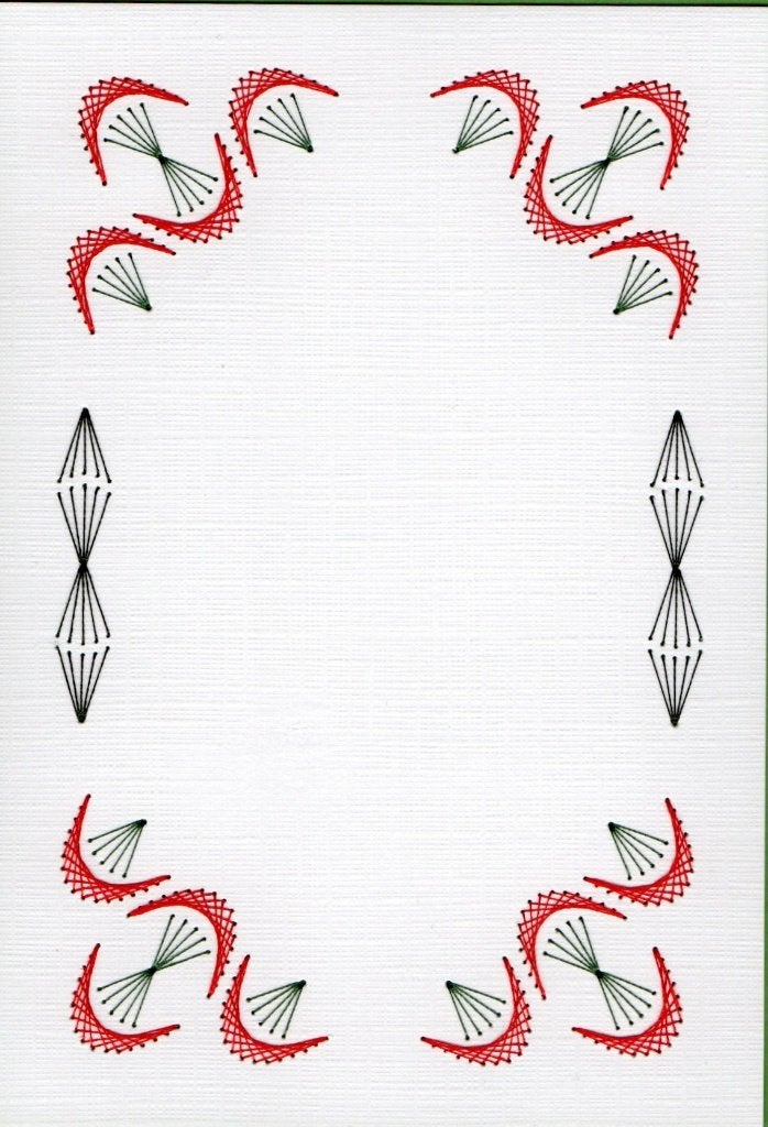 geborduurde oplegkaart nr 23, Ophalen of Verzenden, Nieuw, Overige thema's, Blanco kaart of Basiskaart