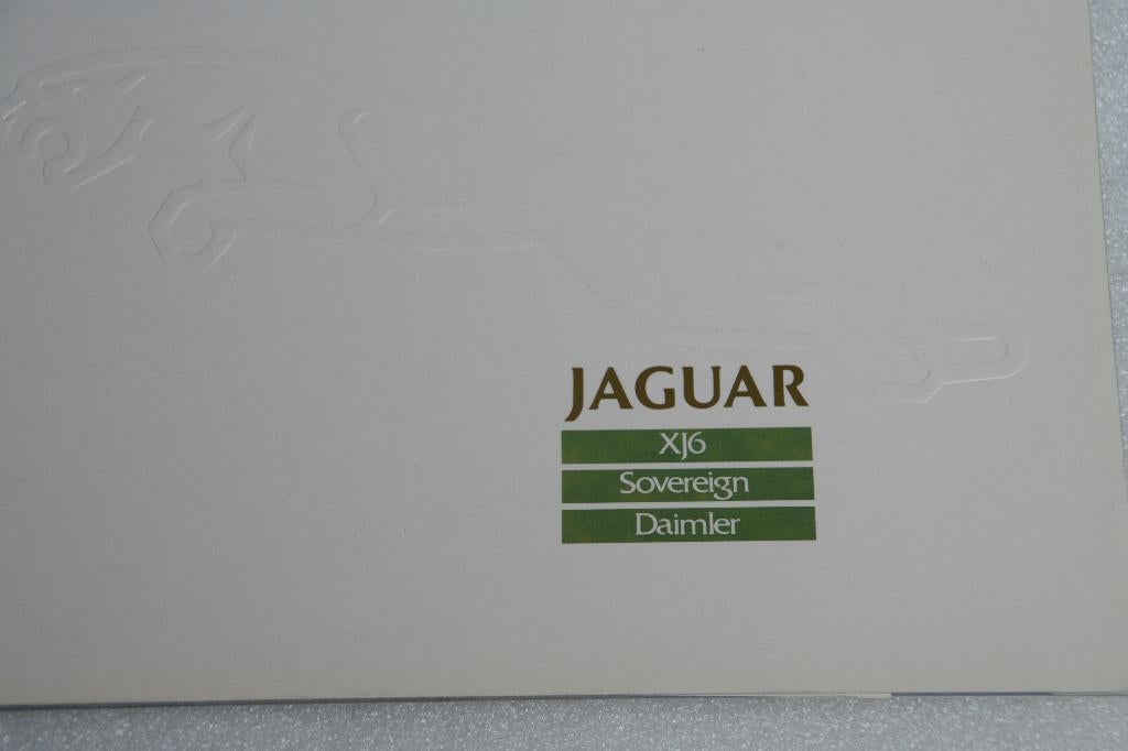 Folder Jaguar XJ6 - Sovereign - Daimler + prijzen (1987) (19, Ophalen of Verzenden, Zo goed als nieuw, Overige merken