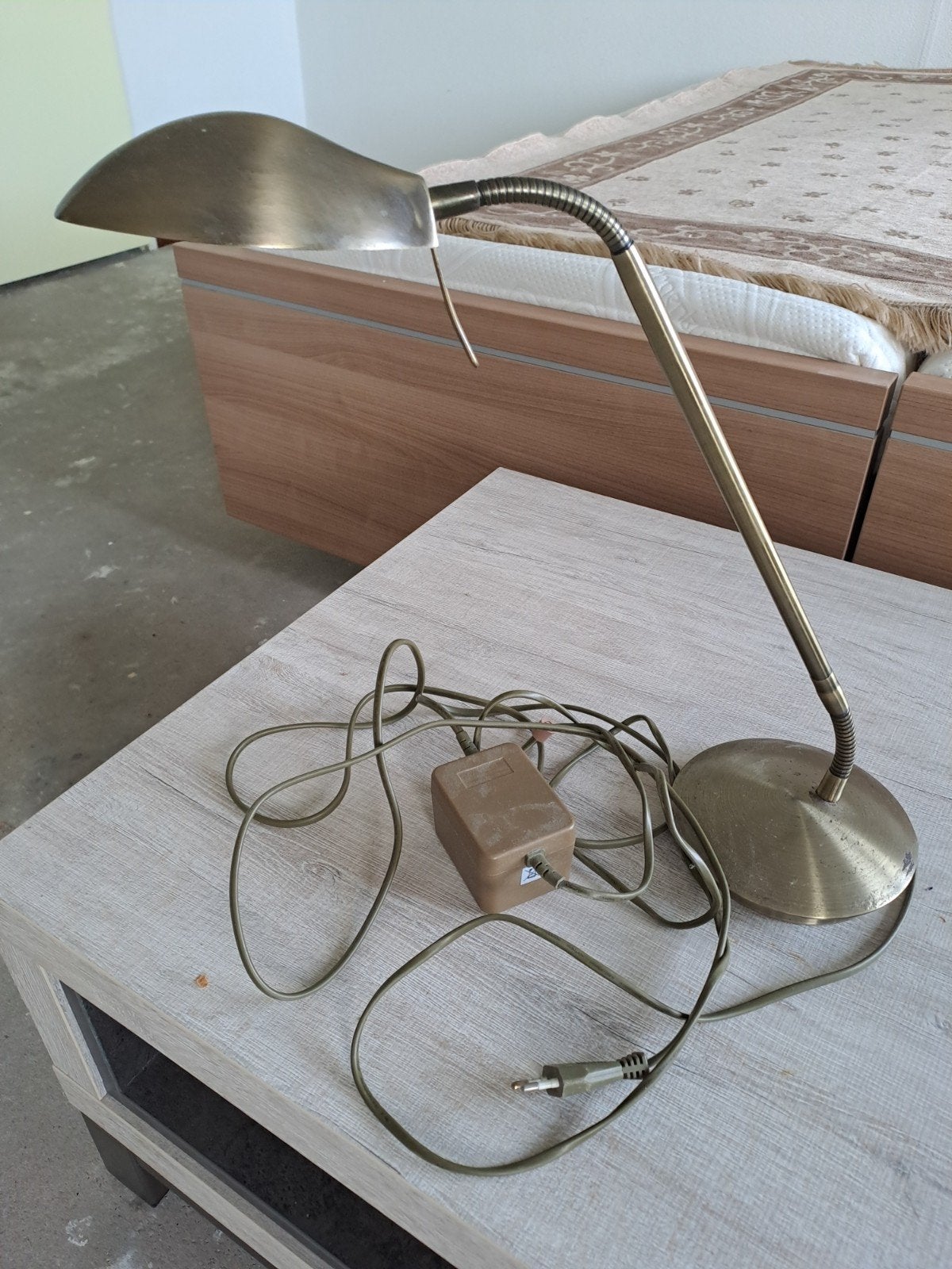 halogeen lees, puzzel of burolamp, Ophalen, Gebruikt, Goud, G4