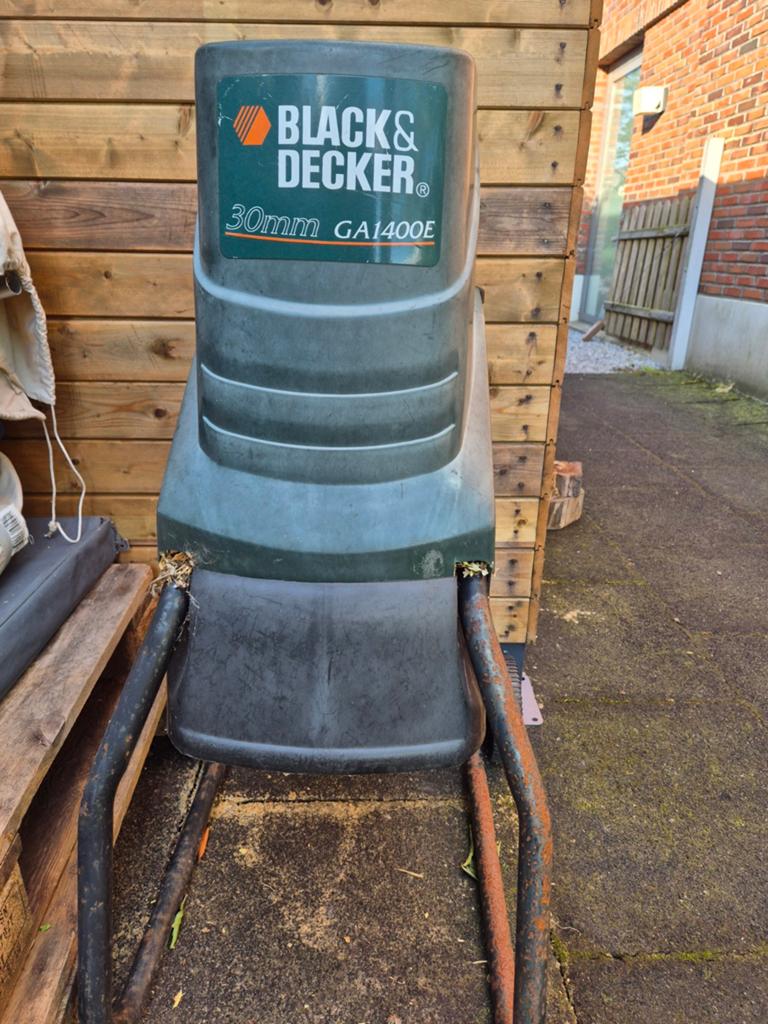 Black & Decker GA1400E Hakselaar 30mm, Tuin en Terras, Ophalen of Verzenden, Gebruikt
