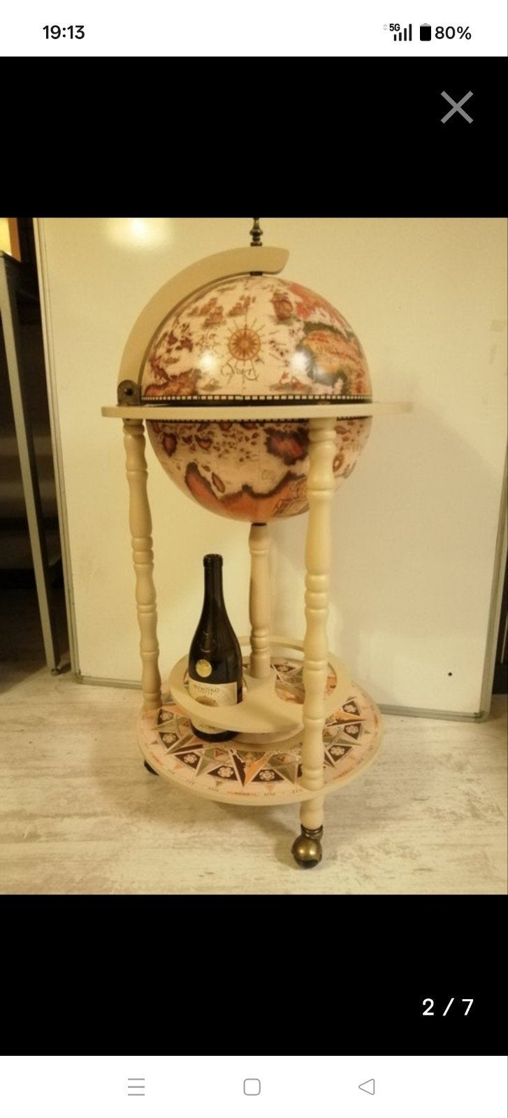 Unieke globe bar Barglobe 90 x 44 cm Japandi stijl nieuw, Ophalen of Verzenden