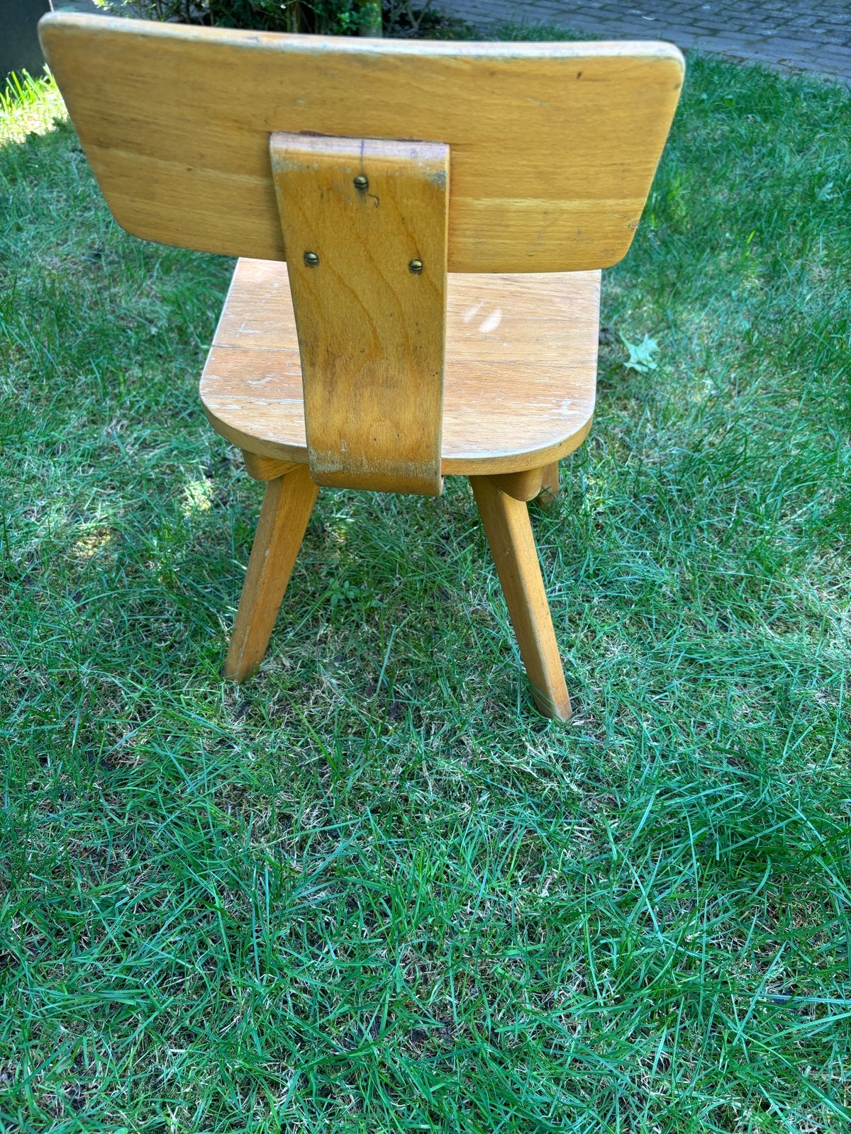 Vintage houten kinderstoel, Ophalen of Verzenden