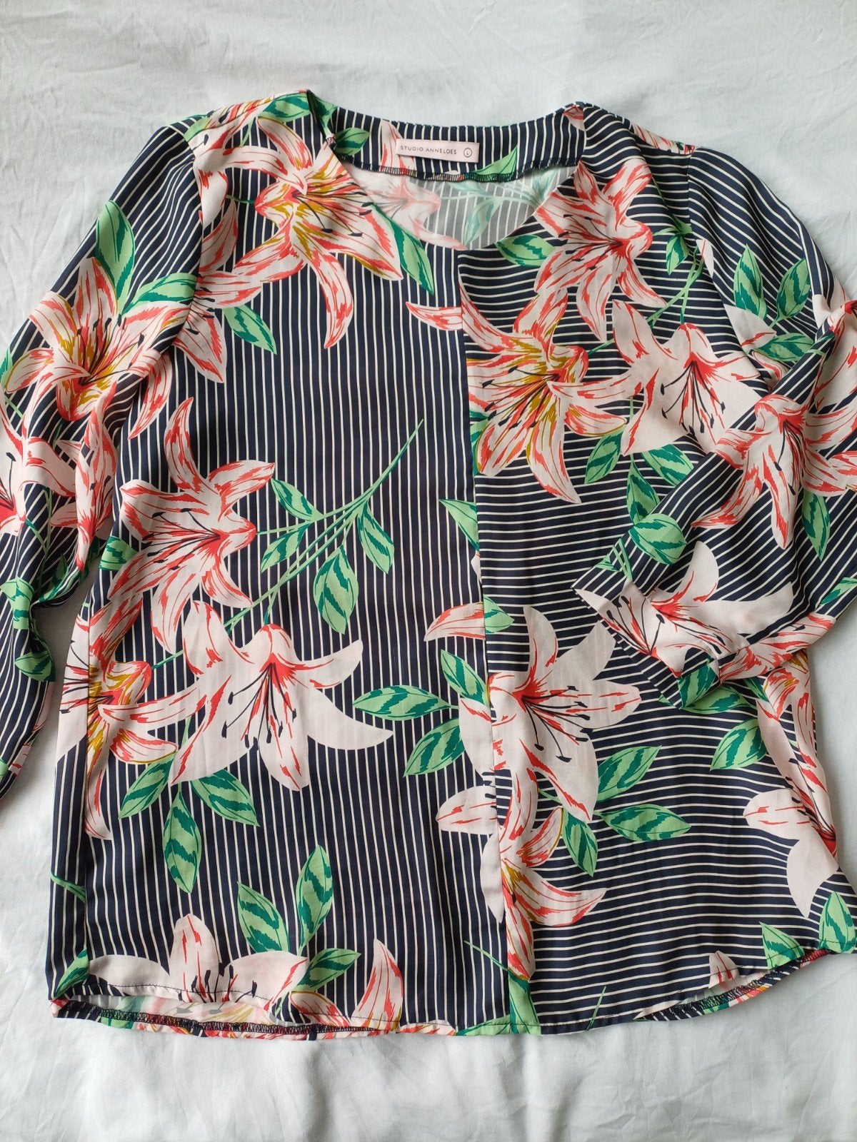 Studio Anneloes blouse maat L - Geen travelstof, Studio Anneloes, Blauw, Maat 42/44 (L), Ophalen of Verzenden