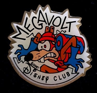 Disney Club- Megavolt pin, Verzenden, Nieuw, Figuurtje, Speldje of Pin