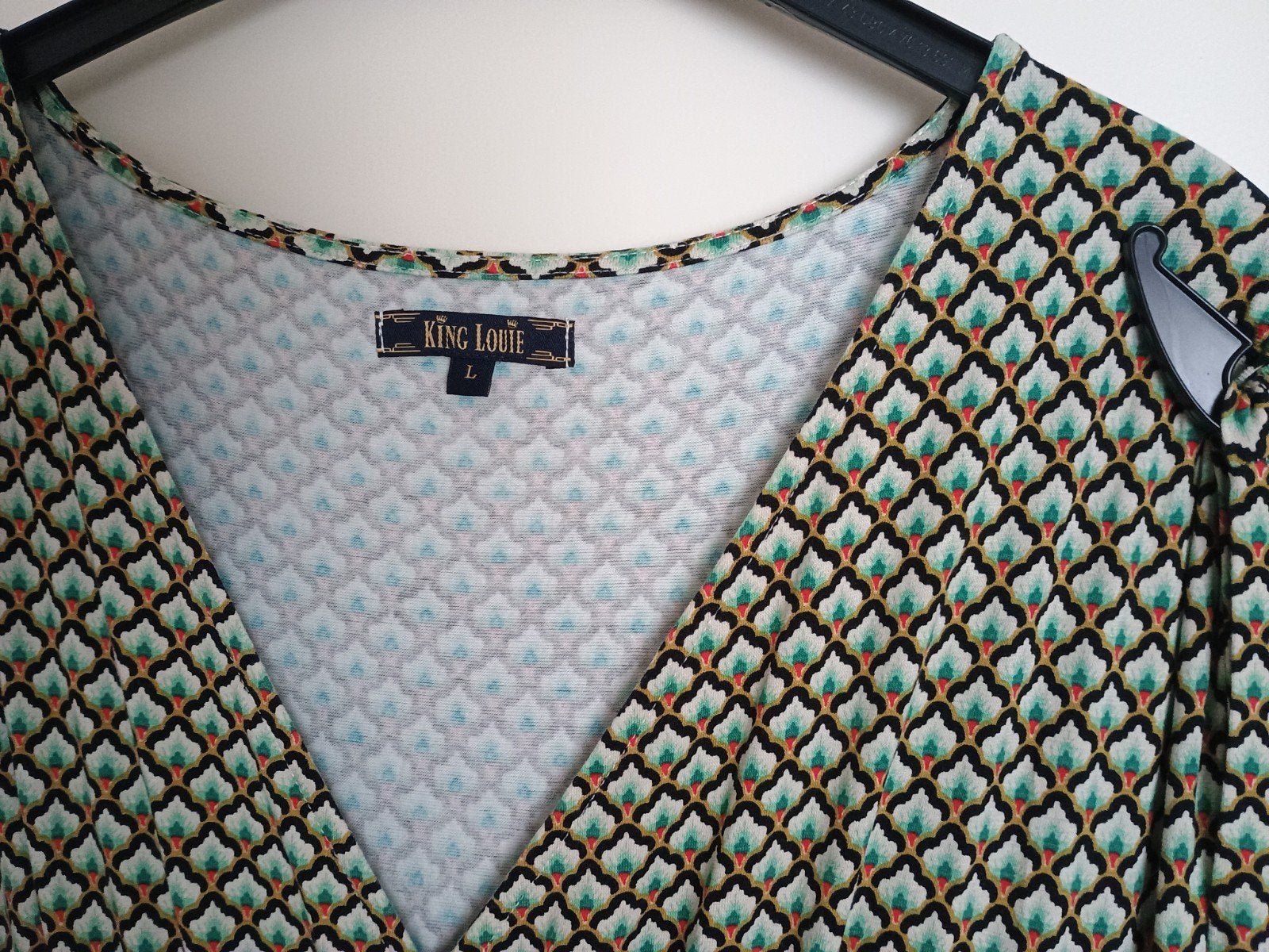 Zeer mooie jurk King Louis maat M, Kleding | Dames, Tops, Ophalen of Verzenden, Zo goed als nieuw, Maat 38/40 (M), Korte mouw