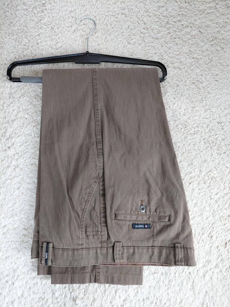 Traffic pantalon, donker beige, steekzakken, maat 26, Kleding | Heren, Broeken en Pantalons, Maat 52/54 (L), Verzenden, Beige
