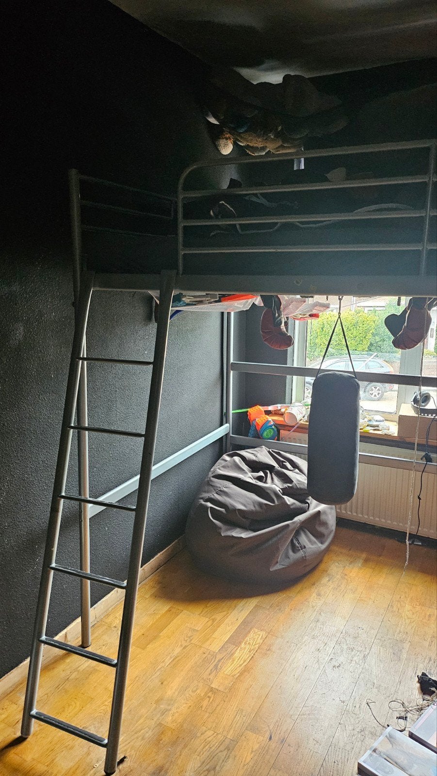 Gratis op te halen Tweepersoons (140cm breed) hoogslaper Ike, Huis en Inrichting, Slaapkamer | Stapelbedden en Hoogslapers, Gebruikt