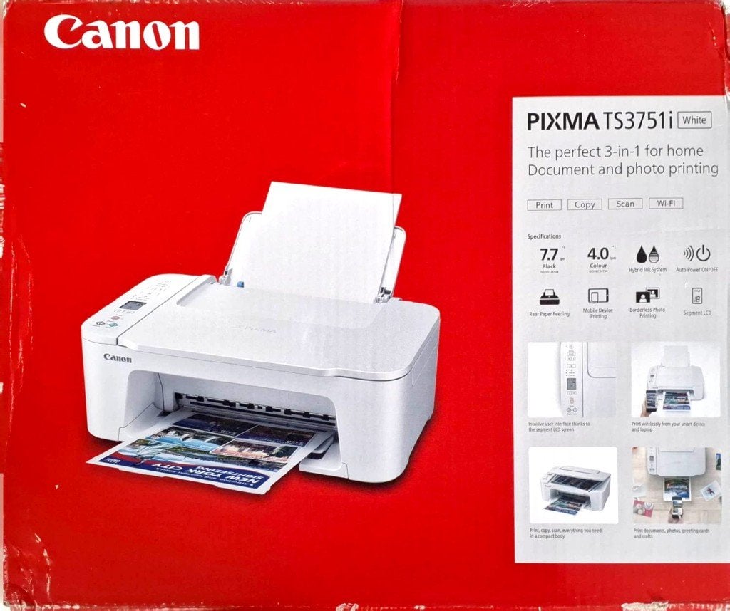 Canon PIXMA TS3751i, Computers en Software, Printers, Ophalen, Kleur printen, Inkjetprinter, All-in-one