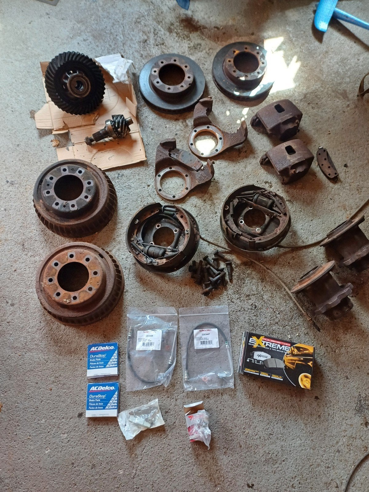 chevrolet K30 dually hubs, 14 bolt/dana 60 remmen, 4.11 gear, Ophalen of Verzenden, Nieuw, Chevrolet