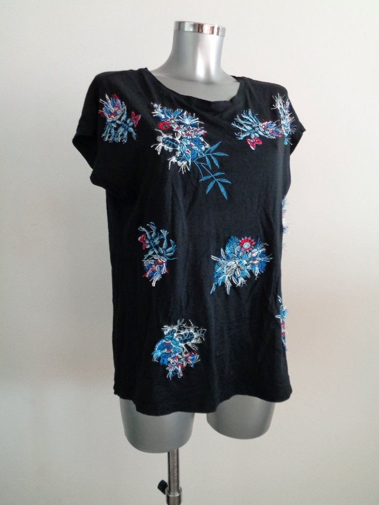 Taifun shortsleeve met applicaties, maat 40, Maat 38/40 (M), Zo goed als nieuw, Korte mouw, Verzenden