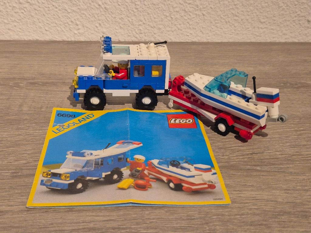 Lego: SUV met Boot (6698), Gebruikt, Overige thema's, Lego, Ophalen of Verzenden