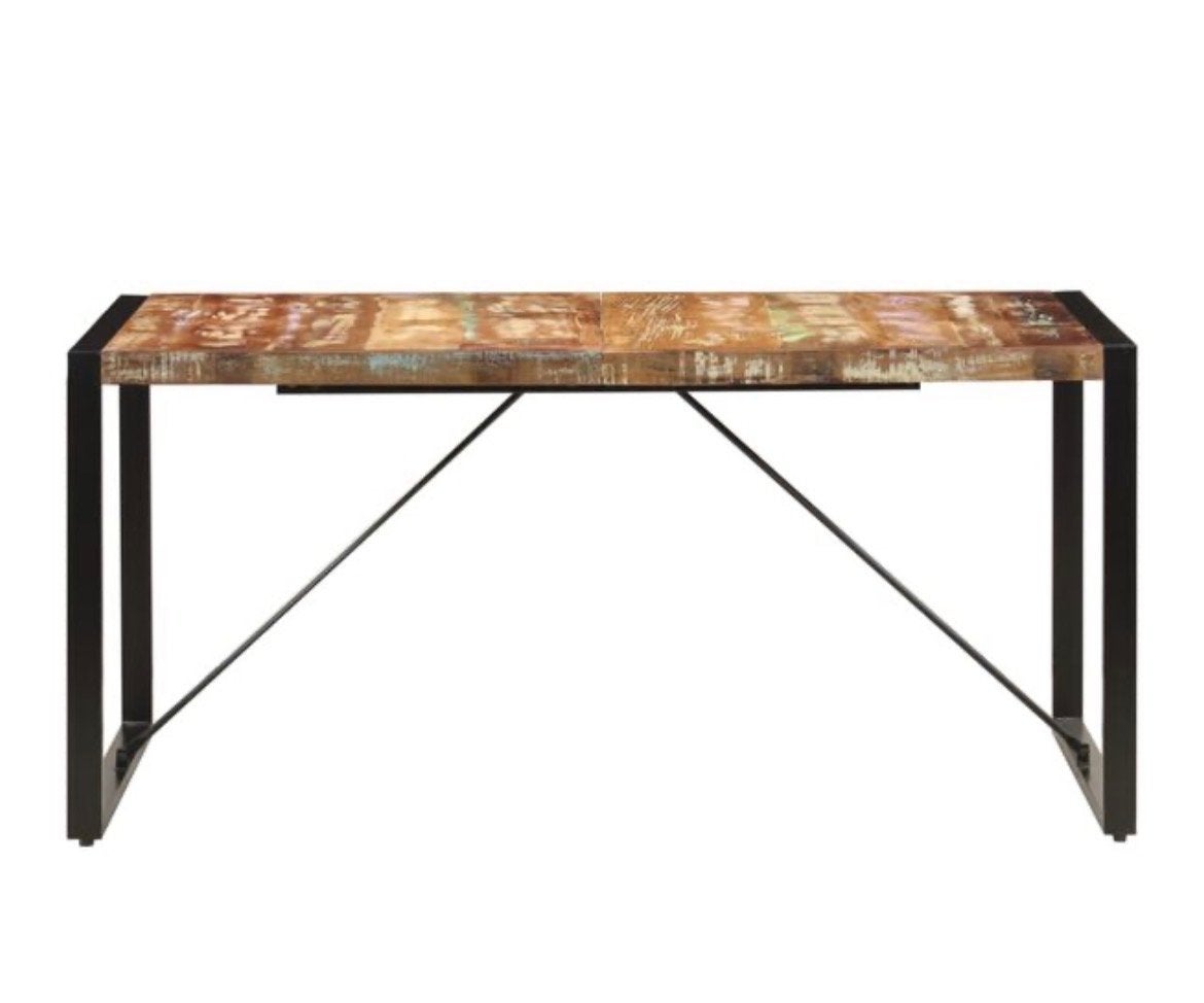 Eettafel van gerecycled hout - Zo goed als nieuw, Ophalen, 50 tot 100 cm, Zo goed als nieuw, 150 tot 200 cm