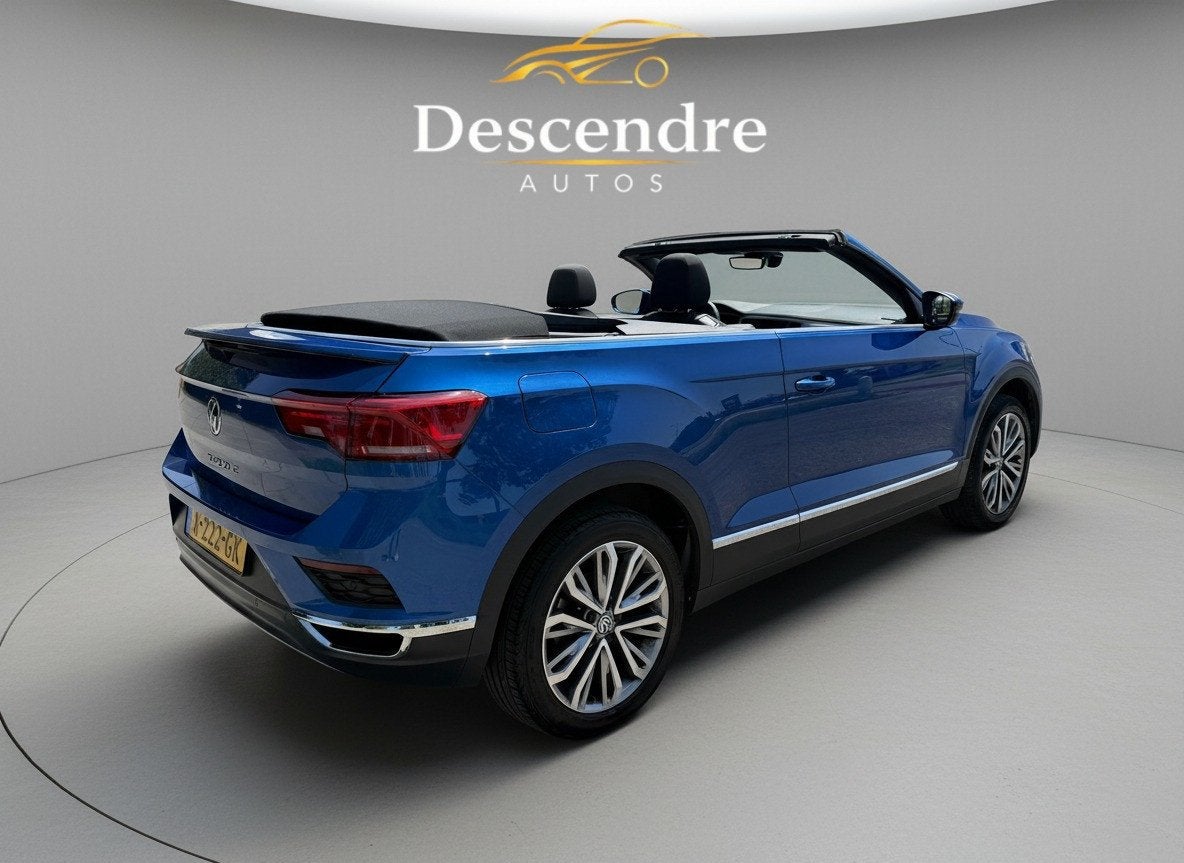 Volkswagen T-Roc Cabrio 1.0 TSI Style 12 maand garantie, Auto's, Voorwielaandrijving, Stof, Gebruikt, Blauw