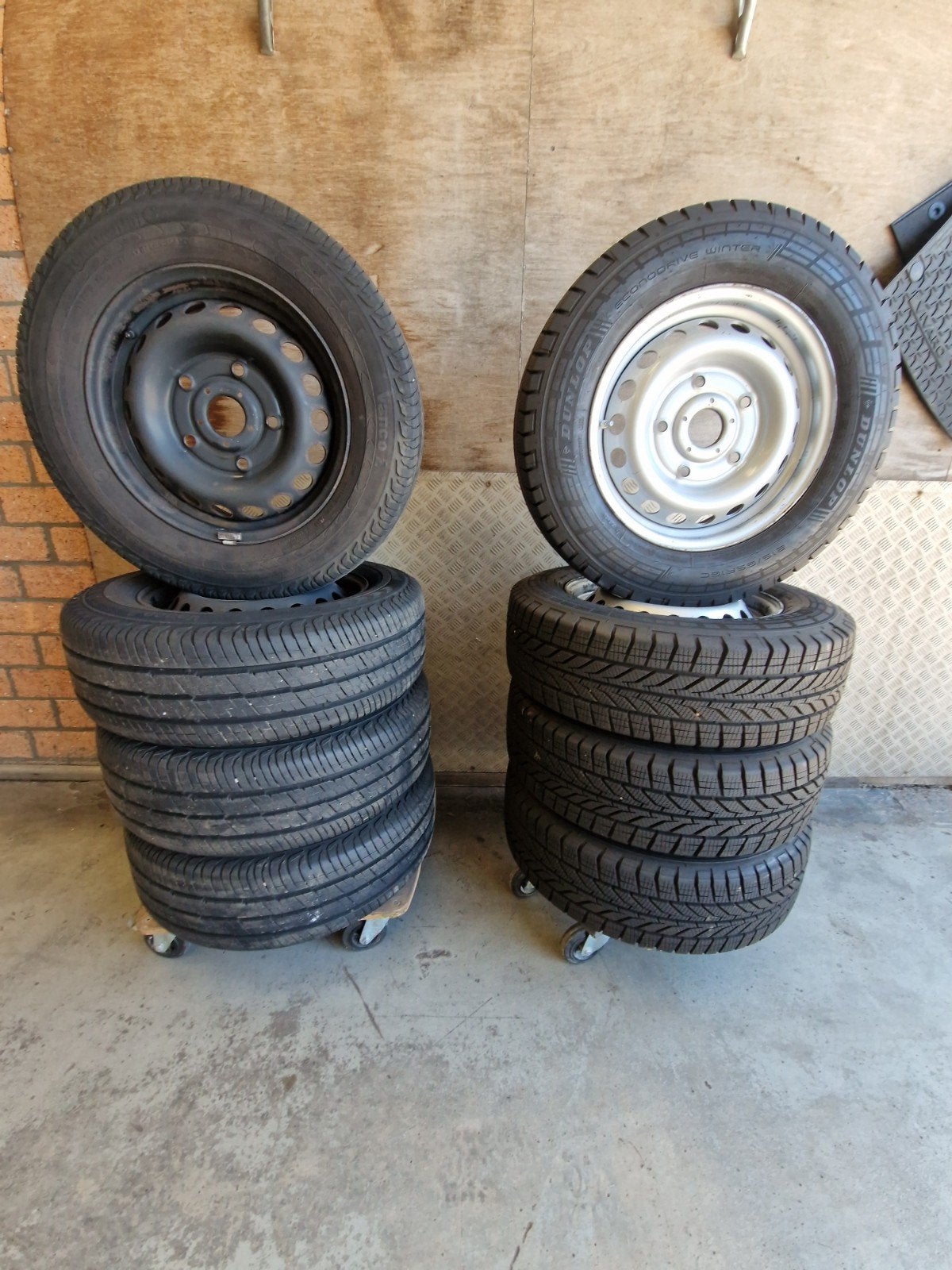 2x Set Ford Transit 215/65/16c, Auto-onderdelen, Banden en Velgen, Ophalen, 16 inch, Band(en), Zomerbanden