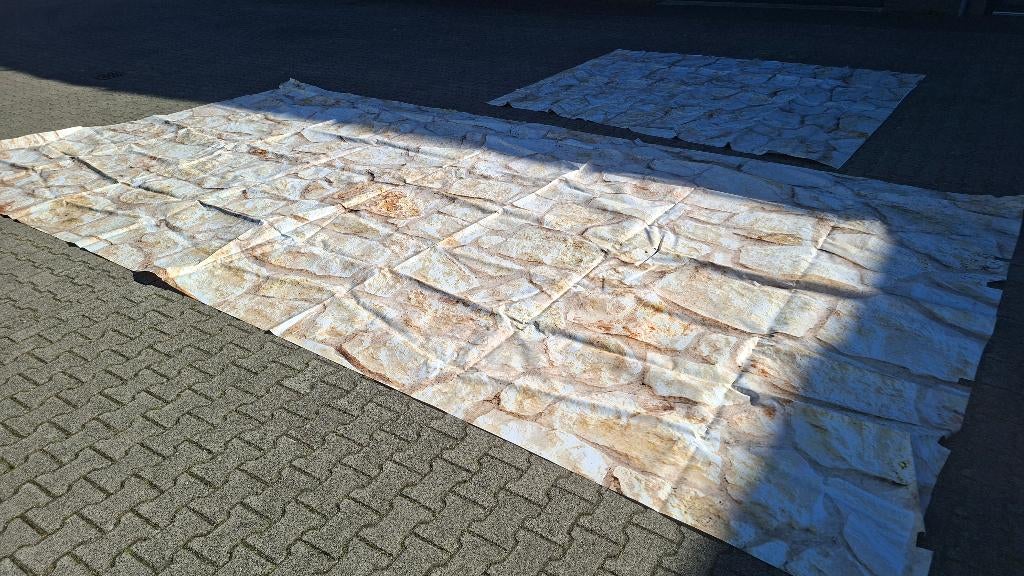 Stukken zeil Decoratiezeil decor zeil dik plastic, Doe-het-zelf en Verbouw, Zeil en Folie, Ophalen, ., Zo goed als nieuw, .