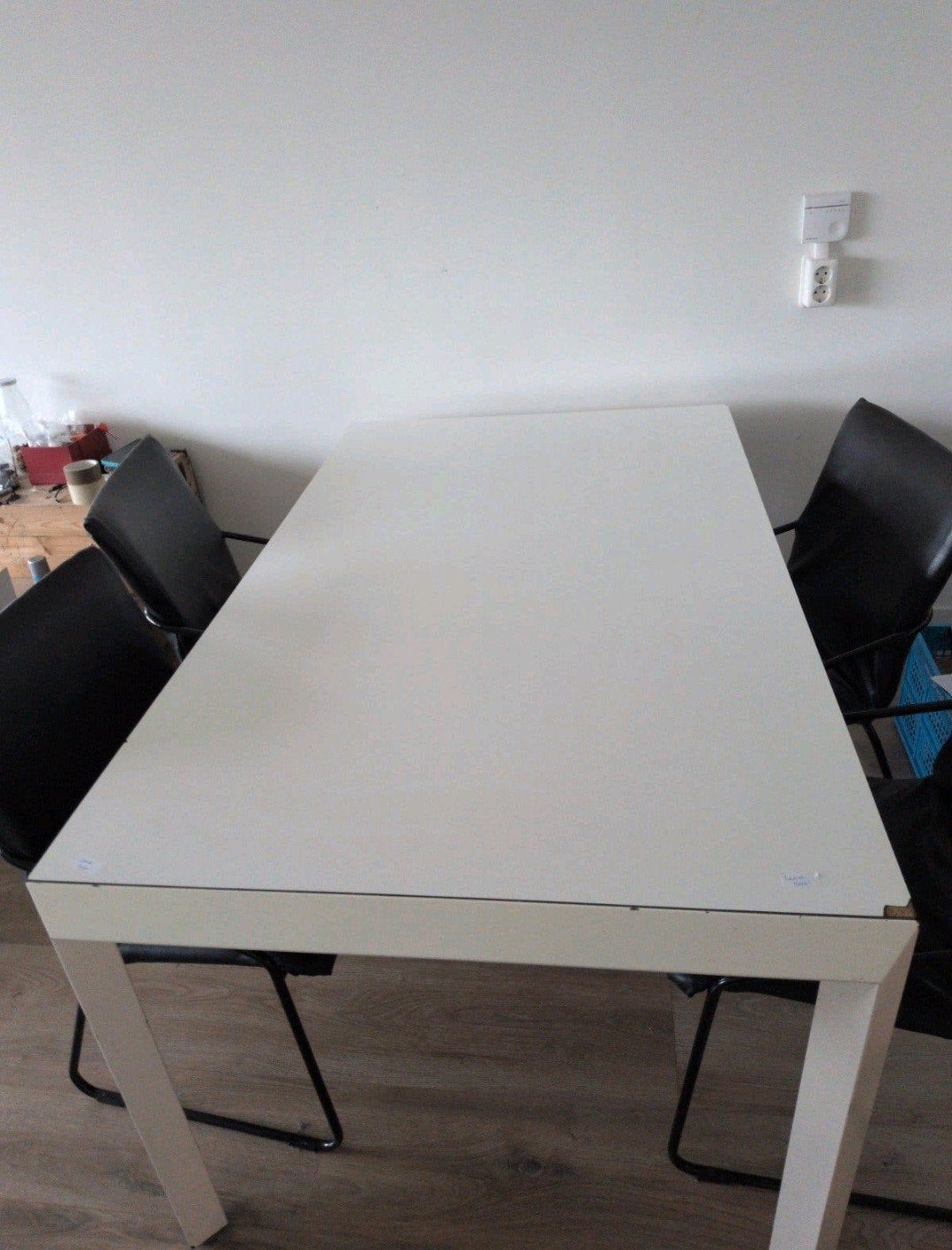 Stevige eettafel 160x95 cm, Gebruikt, Vijf personen of meer, 150 tot 200 cm, Rechthoekig