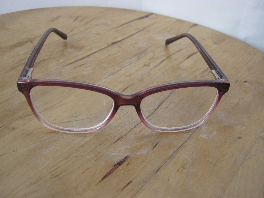 foster grant  aubergine montuur met correctieglazen, Overige merken, Gebruikt, Zwart, Ophalen of Verzenden