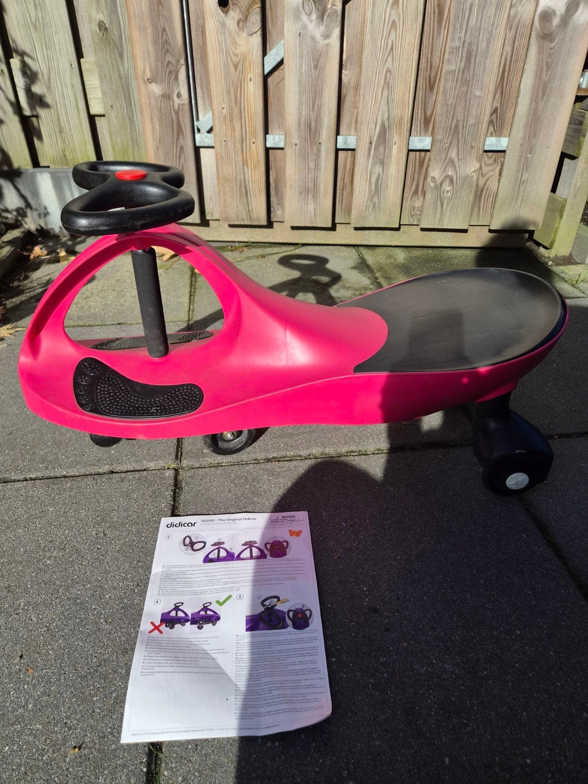 Didicar loopauto roze, Ophalen, Zo goed als nieuw