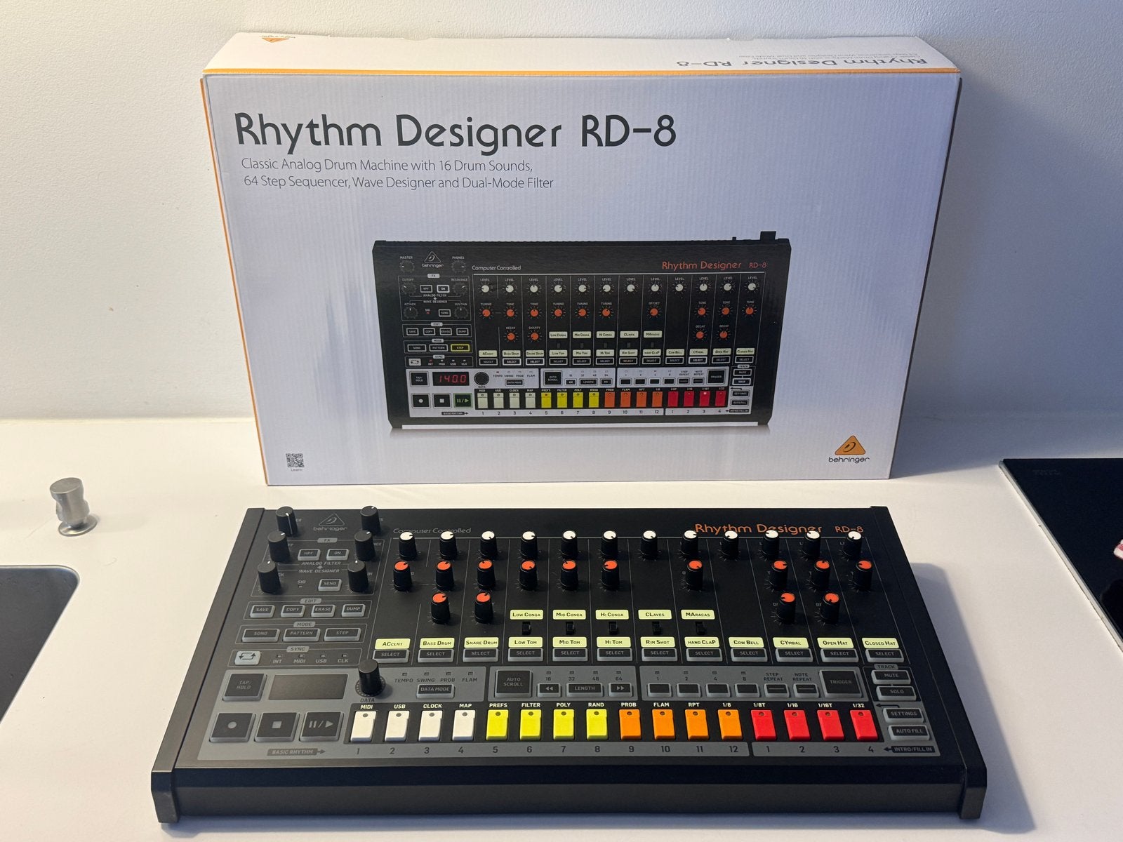 Behringer Rhythm Designer RD-8 Drummachine, Muziek en Instrumenten, Ophalen of Verzenden, Zo goed als nieuw, Overige merken